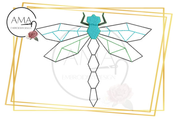 Dragonfly Silhouette: One Line Abstract Review
